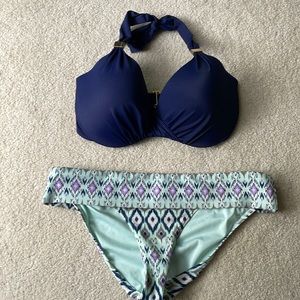 Victoria Secret Underwire Push Up Bikini Top and matching bottom